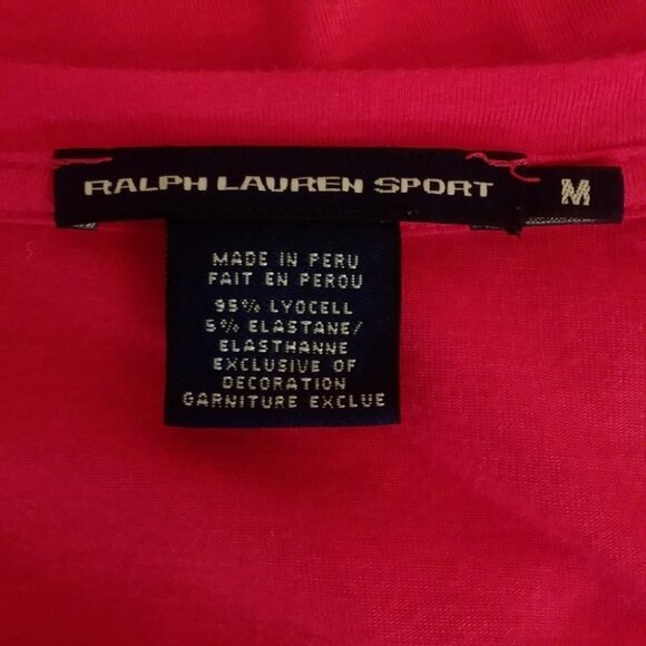 Ralph Lauren Sport Red Top Tee - Picture 4 of 6